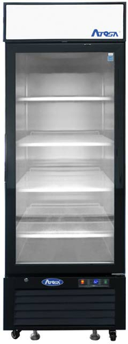 Atosa MCF8720GR 1-Door Glass Merchandiser Freezer, 19.4 cu. ft., Black