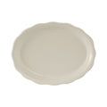 TSC-014 Tuxton Shell 12-5/8" x 9-3/8" Eggshell Scalloped Edge Oval China Platter-Tuxton China