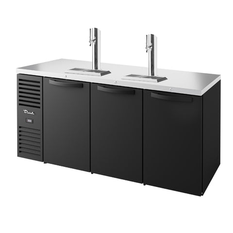 TDR72-RISZ1-L-B-SSS-1 True Mfg. – Premier Bar Refrigerated Draft Bar Cooler, three-section, 72"W