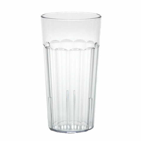 Cambro NT20152 Newport Clear 22 oz. Fluted Plastic Tumbler