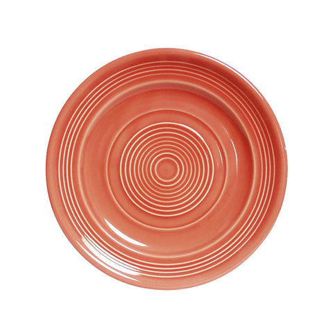 Tuxton China CNA-074 Concentrix 7-1/2" Cinnebar Round Wide Rim China Plate