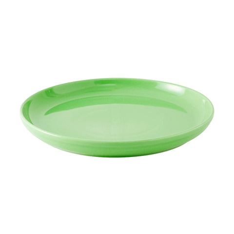Tuxton China BTA-1315 13-1/8" Round Cilantro Ceramic Pizza/Serving Plate