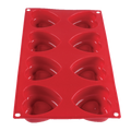 PLBM008S Thunder Group 2-2/5 Oz. 6 Cavity Heart High Heat Silicone Baking Mold-Thunder Group
