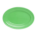 CTH-136 Tuxton 13-3/4" x 10-1/2" Cilantro Oval China Platter-Tuxton China
