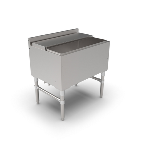 John Boos UBIB-2130-CP7-X 30" Underbar Ice Bin/Cocktail Unit with 7-Circuit Cold Plate