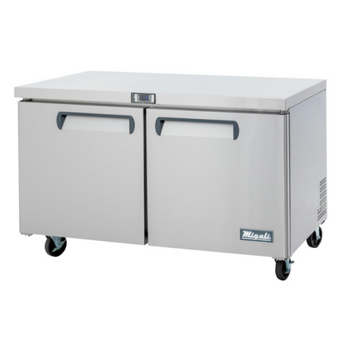 C-U60F-HC Migali 60" 2 Door Undercounter Freezer