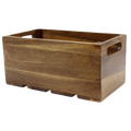 Crate116 Tablecraft Display Crate, 20-3/4"X6-1/4" Fit 1/1 Gn Pan, Acacia Wood, Brown-Tablecraft Products