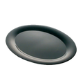 RF2224BW Thunder Group Two-Tone Black Pearl 22" x 16-1/2" Oval Melamine Platter-Thunder Group