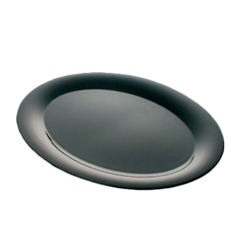 RF2224BW Thunder Group Two-Tone Black Pearl 22" x 16-1/2" Oval Melamine Platter-Thunder Group