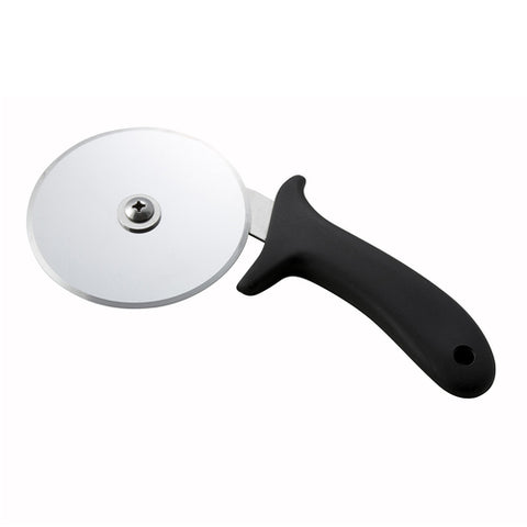 Winco PPC-4 4" Wheel Pizza Cutter with Black Polypropylene Handle