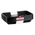 C1079BK Tablecraft 11-3/4" x 8-1/2" x 1-1/2" Black Rectangular Más Grande Basket-Tablecraft Products