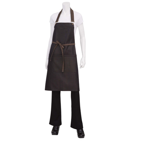 ABWT051BNB0 Chef Works 34"L x 30"W Boulder Bib Apron-CHEF WORKS