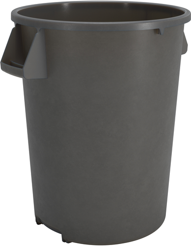 84104423 Carlisle Trash Can, 44 Gallon, Round, Gray-CFS Brands