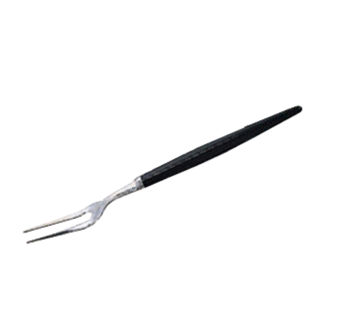 American Metalcraft SNF700 7" Stainless Steel Snail Fork with Black Handle