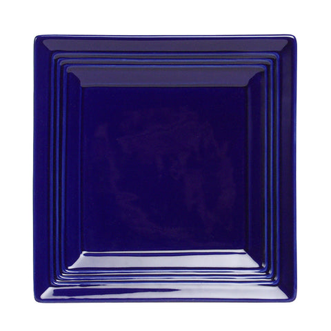 CCH-0845 Tuxton Concentrix 8-1/2" Cobalt Square China Plate