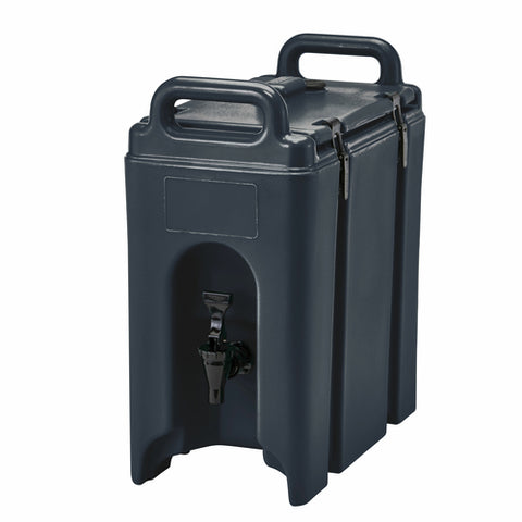 Cambro 250LCD110 Camtainer 2.5 Gallon Black Insulated Beverage Dispenser