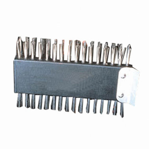 American Metalcraft 1423 31-Inch 2-Sided Broiler Brush with Stainless Steel Scraper