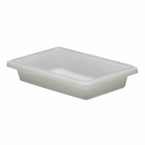 Cambro 12183P148 White Poly Food Storage Box, 18" x 12" x 3-1/2"