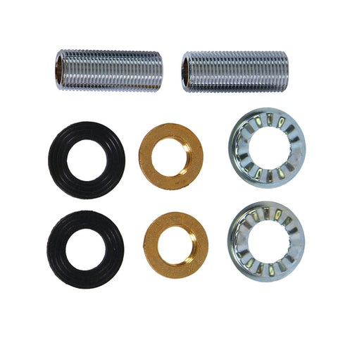 John Boos PB-DMMK Deck Mount Faucet Mounting Kit with 1/2" Supply Nipples and Washers
