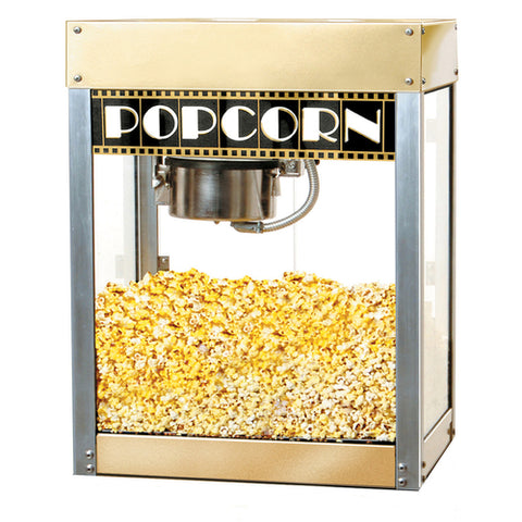 11068 Winco Benchmark Premiere Popcorn Machine - 6 oz Kettle, 120v-WINCO