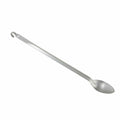 BHKS-21 Winco 21" Heavy-Duty Solid Basting Spoon w/ Hang Hook-WINCO