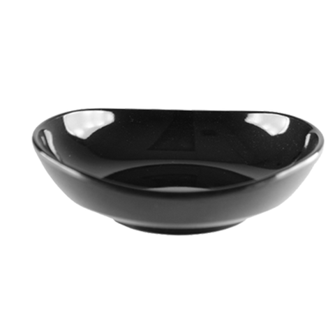 19035BK Thunder Group Black 2 Oz. Round Melamine Sauce Dish