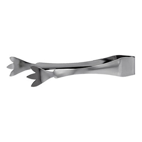 Winco IT-7 7" Stainless Steel Ice Tongs with 3 Prongs, Satin Finish