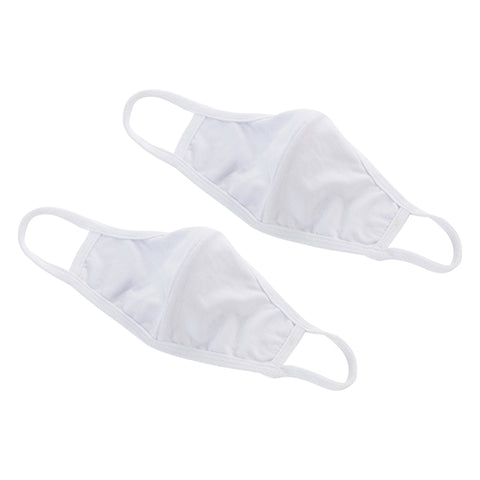 MSK-1WML Winco Face Mask, 2-ply, M/L, white, (2 each per pack)-WINCO