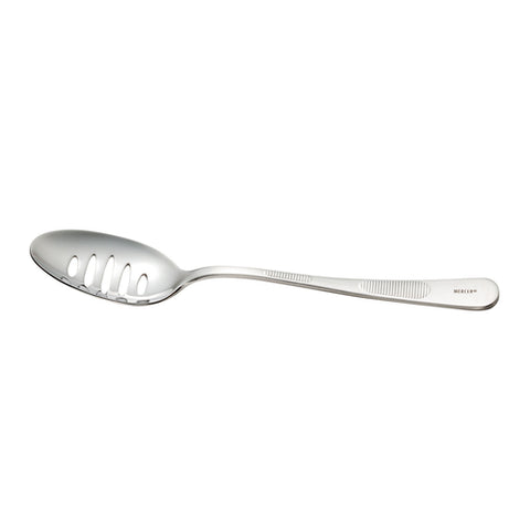 Mercer Culinary M35141 7.88 Inch Slotted Stainless Steel Plating Spoon