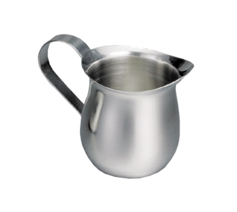 Tablecraft 2303 3 oz Mirror Finish Stainless Steel Bell Creamer