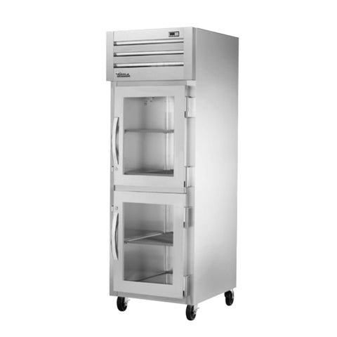 STG1F-2HG-HC True Mfg. SPEC SERIES® Freezer, reach-in, one-section, -10°F, (2) glass steel half doors