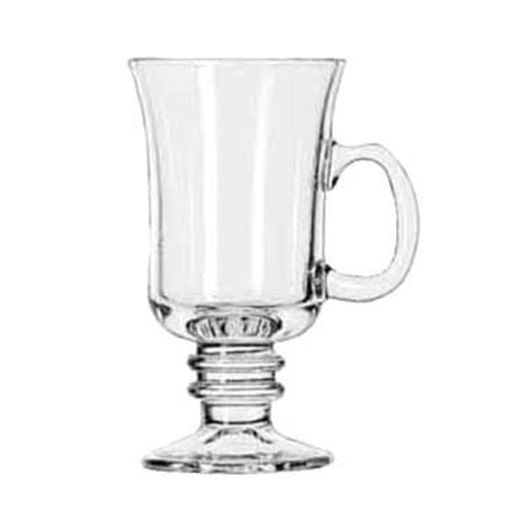 Libbey Glass 5295 8.5 oz Irish Coffee Mug with Ringed Stem