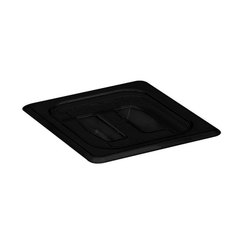 Cambro 60CWCH110 Sixth-Size Camwear Food Pan Cover with Handle, Black