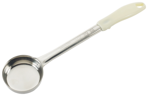 Winco FPS-3 3 oz One-Piece Solid Stainless Steel Food Portioner / Spoodle
