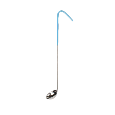 Thunder Group SLOL201 1/2 oz SLOL Series Stainless Steel Serving Ladle with Teal Vinyl Handle