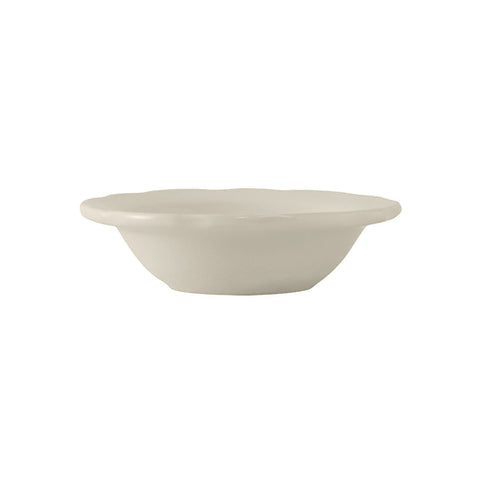 Tuxton China TSC-010 8 oz. Eggshell Scalloped Edge Grapefruit Bowl