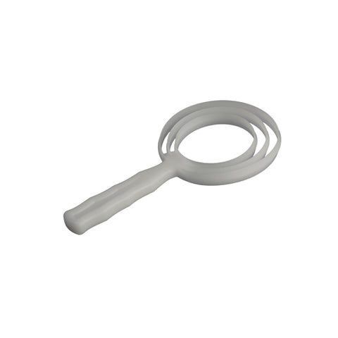 ALFA International 335RD Round Bone Dust Scraper, Food-Grade Polyethylene