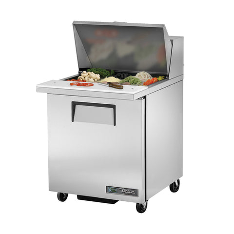 True Manufacturing TSSU-27-12M-B-HC 27" Mega-Top Solid Door Sandwich/Salad Prep Table