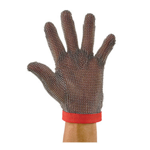 Winco PMG-1M Medium Stainless Steel Protective Mesh Glove, A9 Cut Resistance