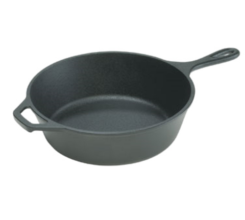 Lodge L10DSK3 12" Pre-Seasoned Cast Iron Deep Skillet