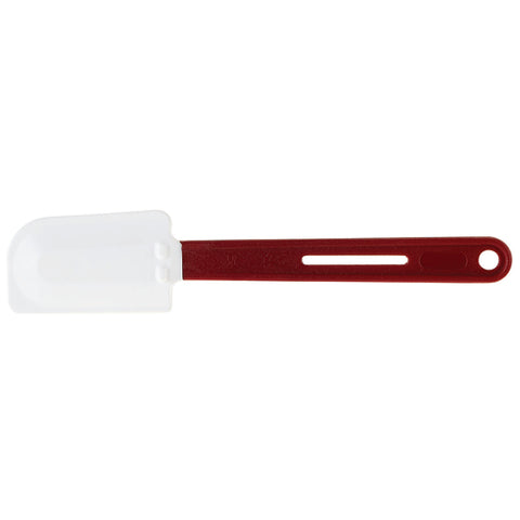 Winco PSH-14 14" Silicone Scraper with Flat Blade and Red Handle