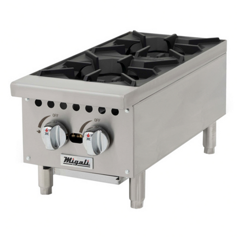 C-HP-2-12 Migali 12" 2-Burner Countertop Hot Plate - NG