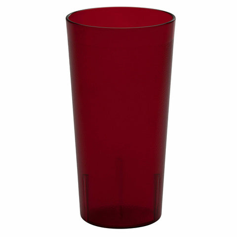 Cambro 2000P156 Colorware 22 oz. Ruby Red SAN Plastic Tumbler