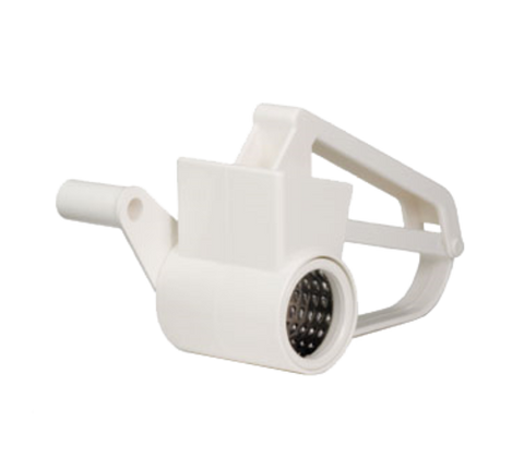 TableCraft Products 174 Rotary Cheese Grater, White Plastic with Stainless Steel Drum