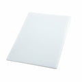 CBWT-1218 Winco 12" x 18" x 1/2" White Polyethylene Cutting Board-WINCO