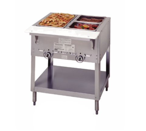 Duke Manufacturing 302 Aerohot 2-Well Gas Steam Table Hot Food Unit