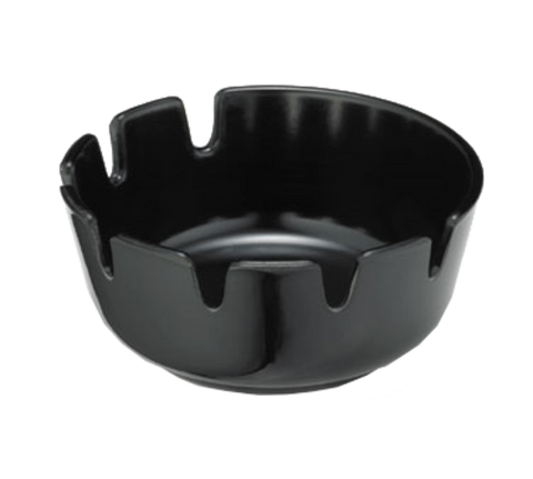 Tablecraft Products 263B-1 Black Phenolic Deep Well Stacking Ashtray