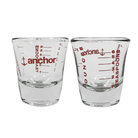 Anchor Hocking Foodservice 96522AHG18 1 oz. Kitchen Shot Glass with Red Graduated Markings