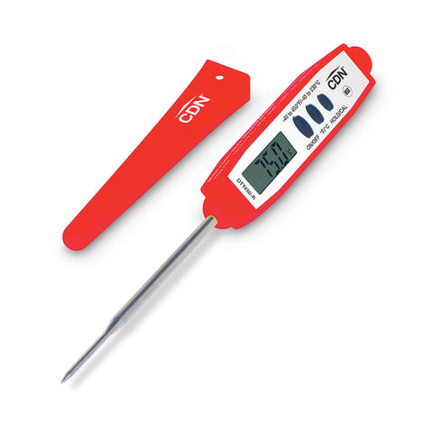 DTT450-R CDN Thin Tip Pocket Thermometer, -40 to +450°F (-40 to +230°C)-CDN