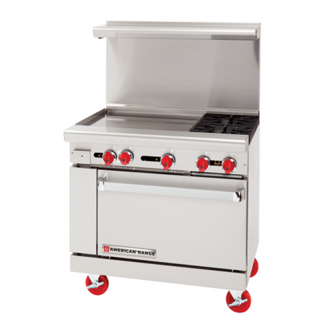 AR24G-2B American Range Gas, Heavy Duty Restaurant Range - Each